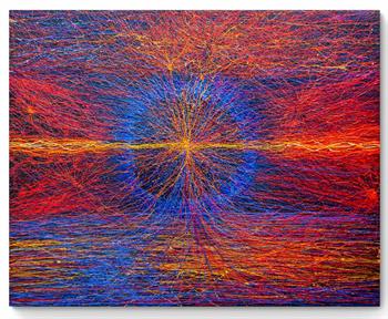 Neuron Structures - Painting by James de Villiers