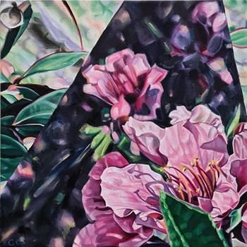 Welcome To Wherever You Are II - Painting by Claudia Gurwitz