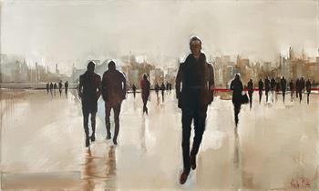 Urban Destiny - Painting by Nicole Pletts