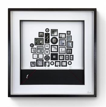 framed artwork of a miniature gallery wall