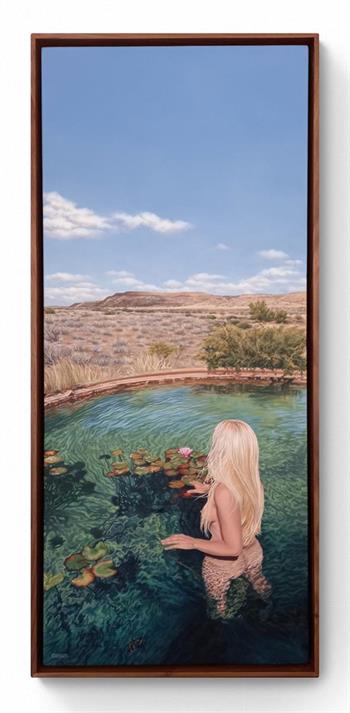 Allegory Of A Karoo Mermaid - Painting by Lizelle Kruger