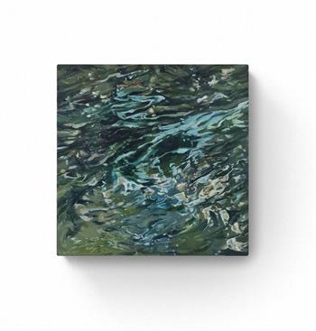 Above The Shallows III - Painting by Laurel Holmes