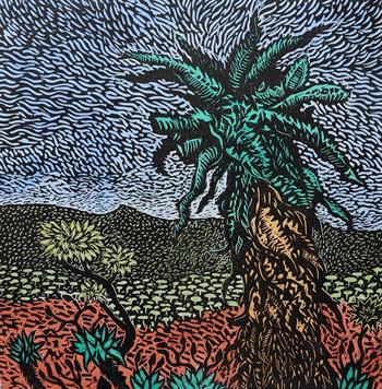 Three Tree Hill #I - Handmade Print by John Roome