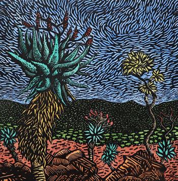Three Tree Hill #II - Handmade Print by John Roome