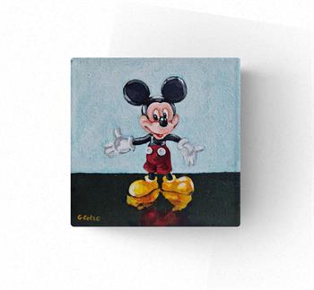 small painting of Mickey Mouse