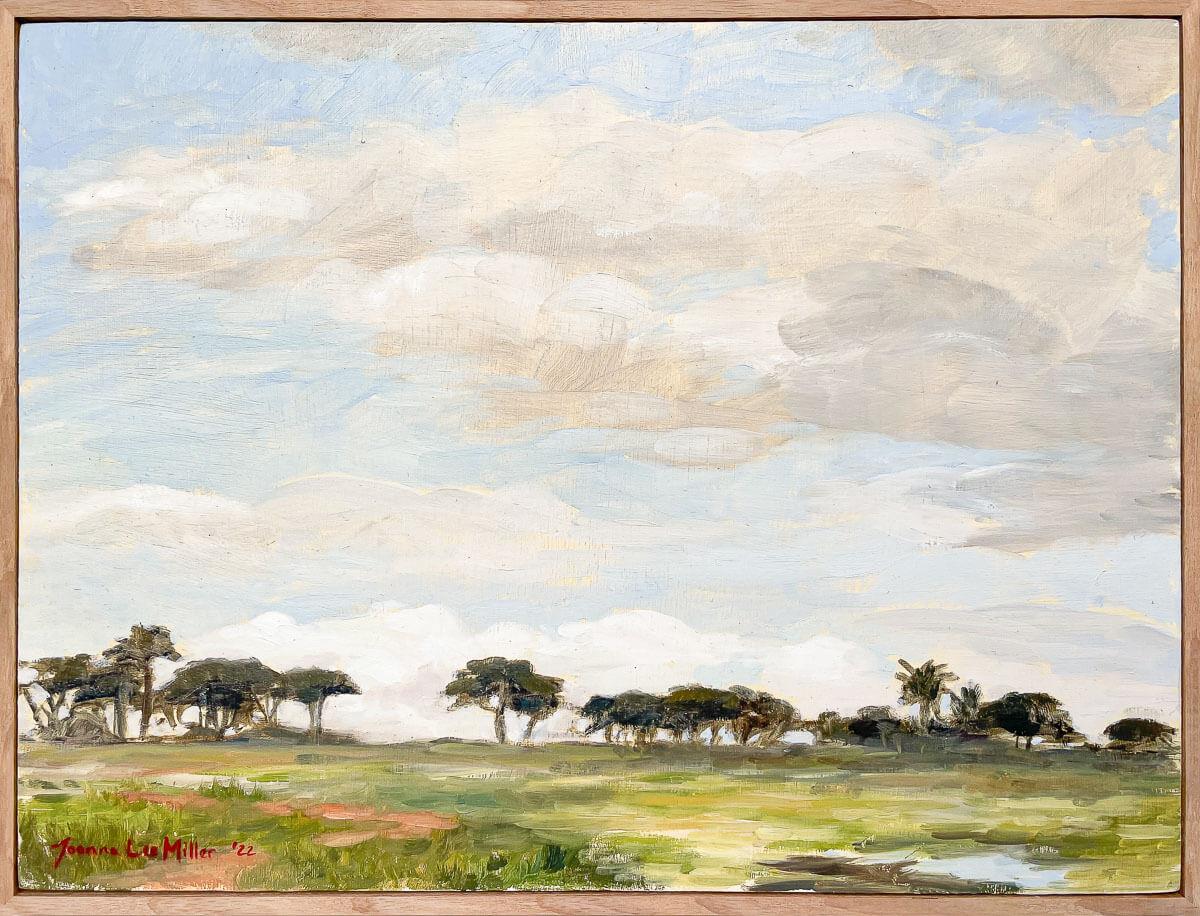 painting of Rondebosch Common by Joanna Lee Miller