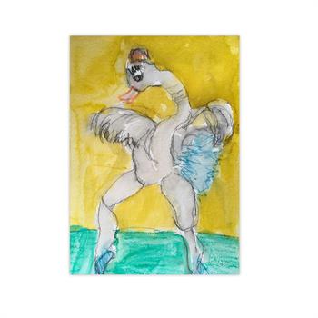 Dancing Swan - Painting by Thelma van Rensburg