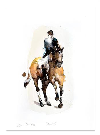 Canter - Ink On Yupo by Pascale Chandler