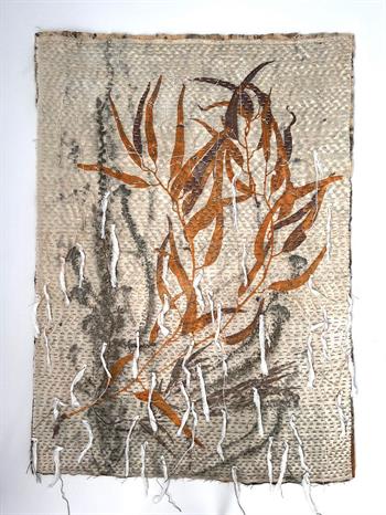 hand stitched artwork on cloth