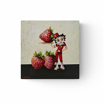 small painting of cartoon character Betty Boop