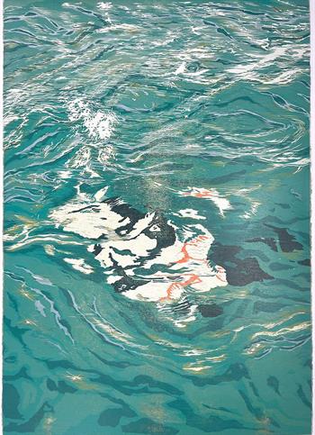 I Can Breathe Under Water - Handmade Print by Kristen McClarty