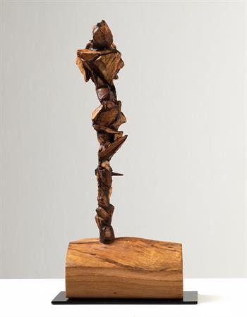wood sculpture inspired by Norse Gods