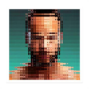 print on paper of a man's portrait created digitally