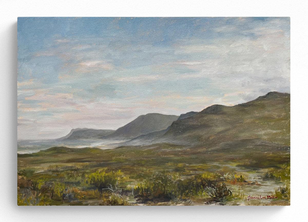 oil painting of the shoreline around Cape Point, Western Cape