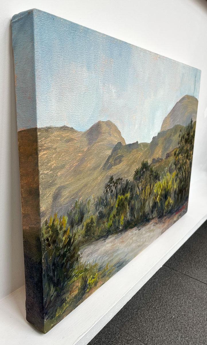 oil painting of the Silvermine landscape near Cape Town