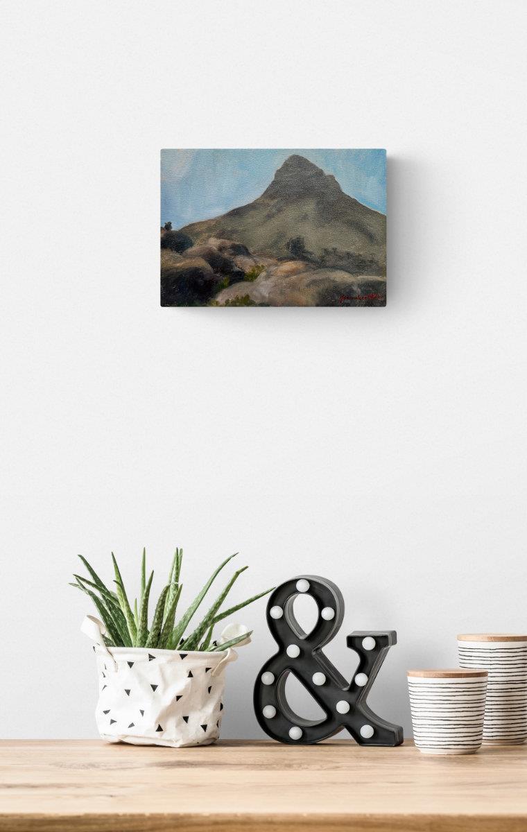 small painting of Lion's Head by artist Joanna Lee Miller