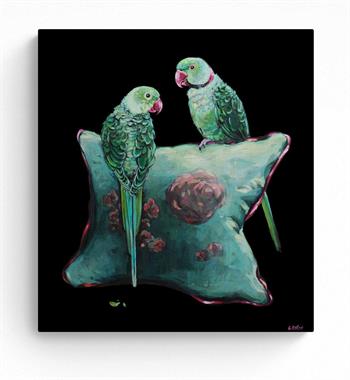 Comfortable Perch II - Painting by Grace Kotze