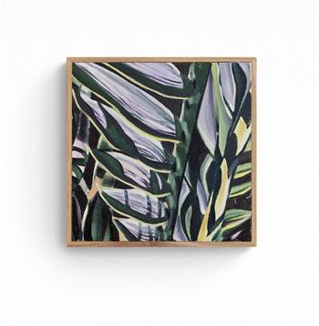 framed oil painting of botanical detail by Claudia Gurwitz