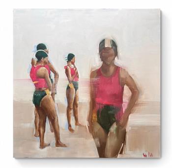 Lifesaver II - Painting by Nicole Pletts