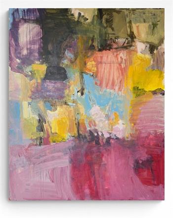stunning colourful abstract landscape painting by Tanja Truscott