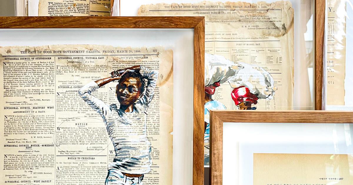 Framed artworks by Lisette Forsyth