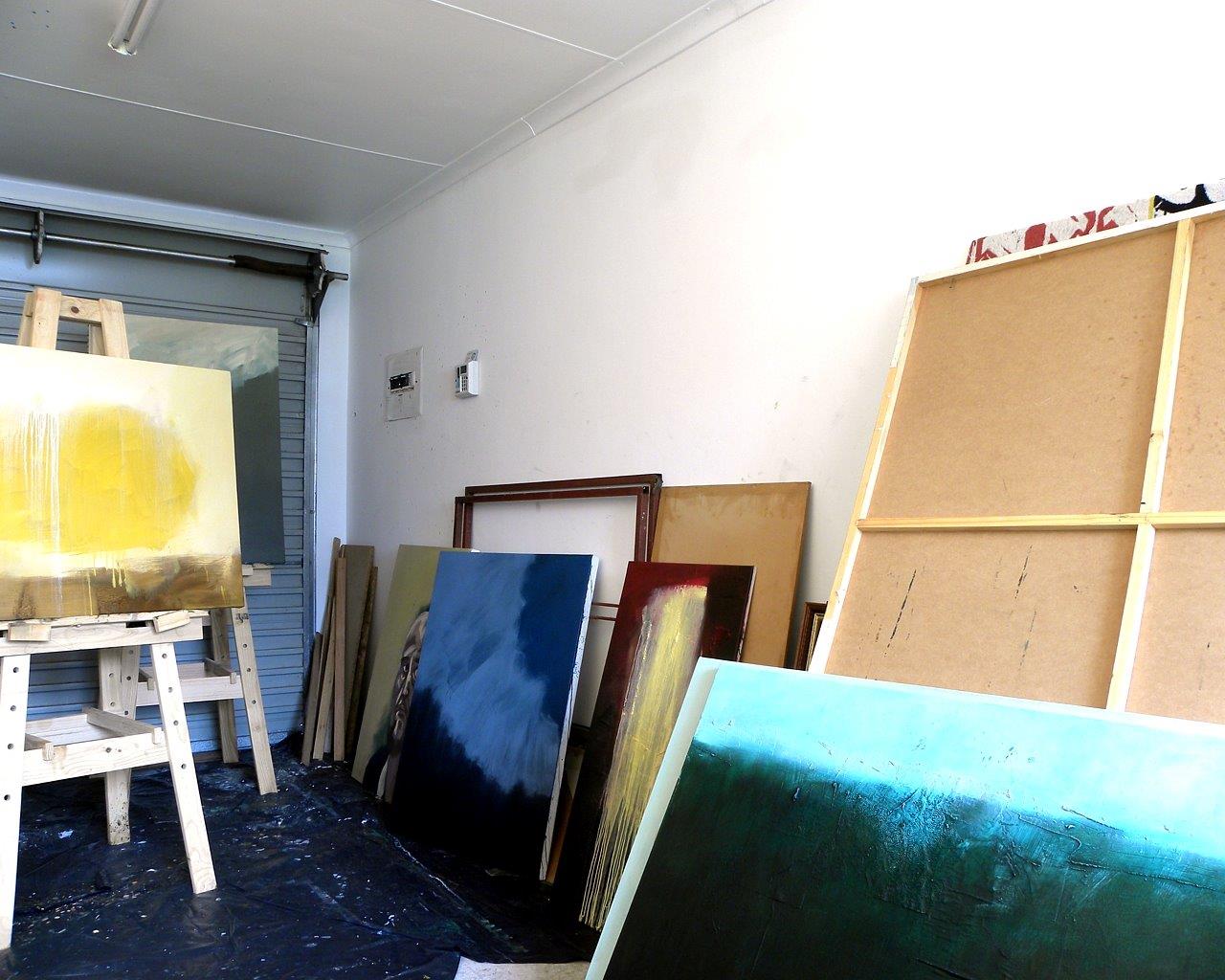 the studio of contemporary South African artist Cedric Vanderlinden
