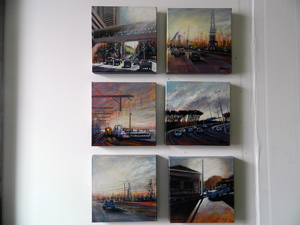 Road Trip series of paintings by Karen Wykerd