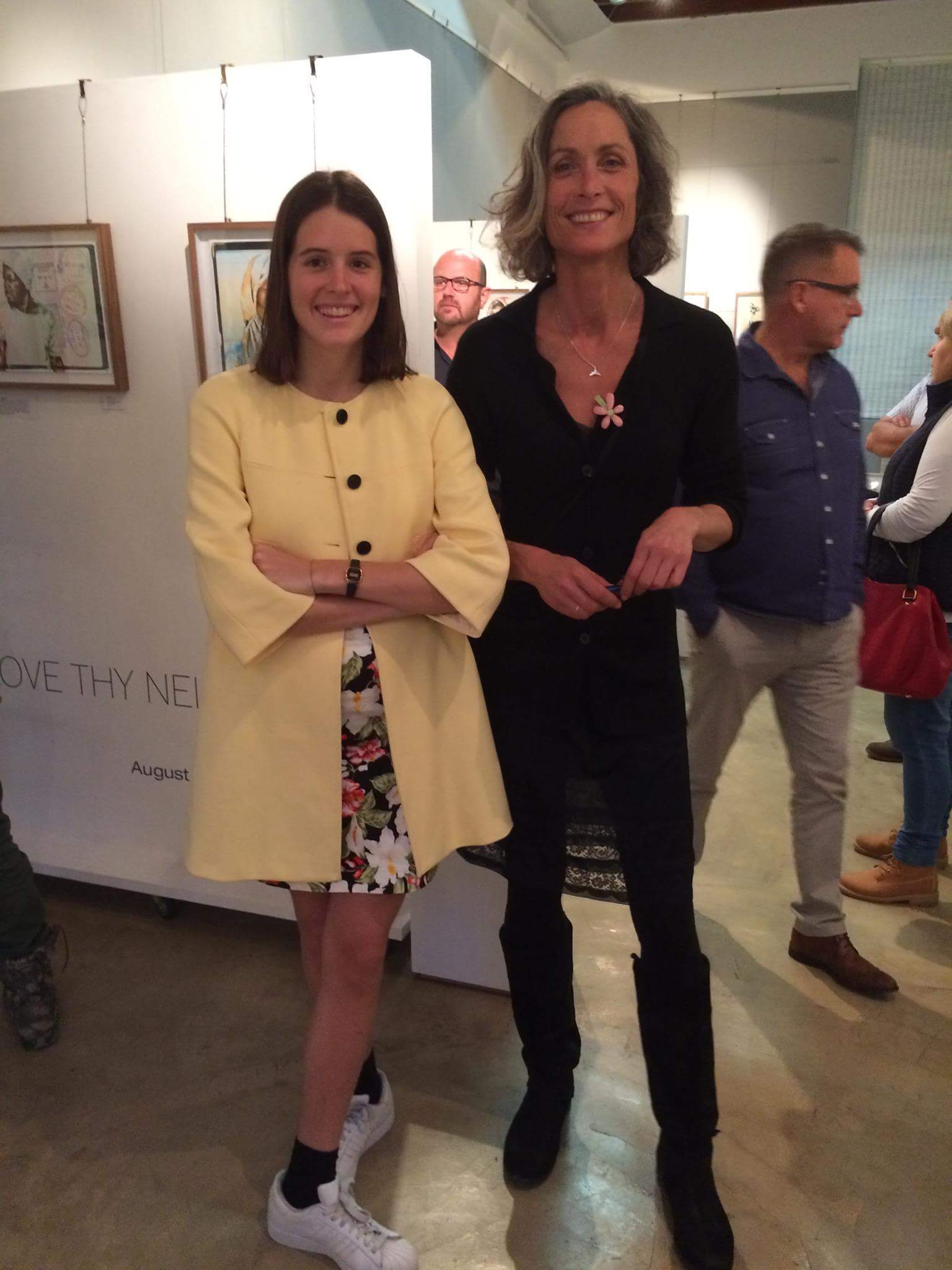 Artist Lisette Forsyth with her niece