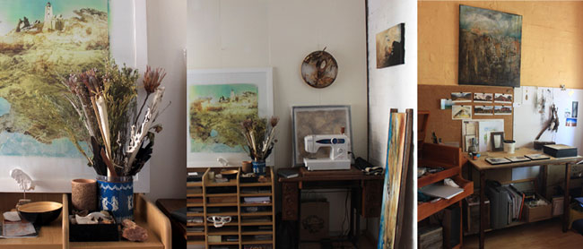 the studio of artist Janet Botes